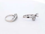 2.08 Cttw Diamond & 14k White Gold Wedding Set 10.7 Grams Size 5.5 Fw0125llxzdu