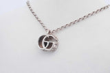 Gucci 925 Sterling Silver Gg Logo Pendant Necklace 5.3 Grams 17 Inch Eb0226rdu