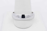 14k White Gold Wedding Band Ring 7.4 Grams Size 11 Eb0426pxzsa