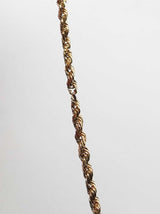 14k Yellow Gold Rope Chain Necklace 1.7 Grams 18 Inch Fw0826llzdu