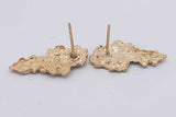 10k Yellow Gold Nugget Stud Earrings 2.7 Grams Eb0426lorsa