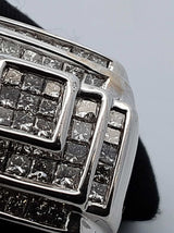 1.56 Cttw Diamond Cluster Ring In 14k White Gold 14.9g Size 9.75 Fw0626lxzxd7