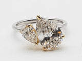 3.26 Cttw Lab Grown Diamonds 14k Two Tone Gold 3.3g Ring Size 6.5 Do0726srxde
