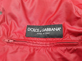 Dolce & Gabbana Red Quilted Puffy Hooded Vest Size Italian 52 Do0925lorde