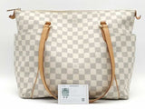 Louis Vuitton Damier Azur Totally Tote Bag White Aa1026przsa