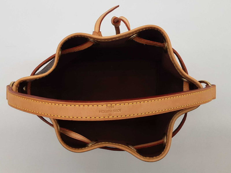 Louis Vuitton Nano Noe Brown Monogram Bucket Bag Aa0525czxde