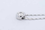 0.50ctw Diamond Pendant Necklace 18k White Gold 5.6 Grams 15.5 Inch Eb0426corde
