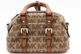 Michael Kors Logo Canvas Mini Duffle Satchel Crossbody Bag Eb0126wxde