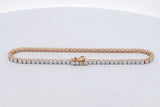 2.88cttw Lab Grown Diamond Tennis Bracelet In 14k Yellow Gold 5.5g Eb0826llxzsa