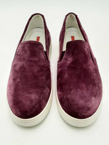 Prada Purple Suede Slip On Sneakers Size 39 Eb0225lrxsa