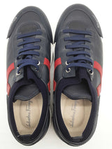 Salvatore Ferragamo Notion 2 Blue Red Leather Shoes Size F 9 M Do0525lxzde