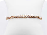 0.58 Cttw Diamond & 10k Yellow Gold Tennis Bracelet 10 Grams 7 Inch Fw1124cxzdu