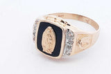 14k Yellow Gold Virgin Mary Ring 5.8 Grams Size 11.5 Eb1024lorsa