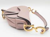Christian Dior Saddle Blush Pink Grained Leather Handbag Do0625oxzxde