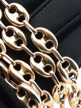 10k Yellow Gold Mariner Chain Necklace 33.4 Grams 27.5 Inch Fw0126lrzxdu