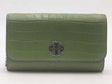 Tory Burch Flap Wallet On Chain Green Aa0726crsa