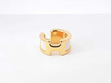 Hermès Olympe Gold-tone & Ecru Epsom Leather Ear Cuff Fw0926lxzdu