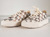 Valentino Beatrice Leather Platform Sneakers Size 7 Sd0926lzxde