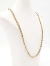 10k Yellow Gold Rope Chain Necklace 38.6 Grams 22.5 Inch Fw1225lcrxdu