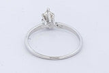 0.2ctw Diamond Ring In 10k White Gold 1.4 Grams Size 6.25 Eb0926sxde