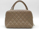 Chanel Trendy Cc Bowling Bag Beige Aa0926ezxsa