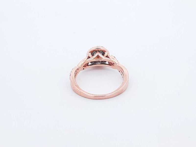 .22 Cttw 14k Rose Gold Cluster Ring 4.3 Grams Size 7 Fw0125ocrdu