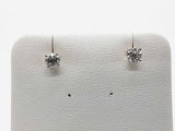0.66 Cttw Natural Diamonds 14k White Gold 0.8g Stud Earrings Do0526orxde