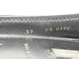 Louis Vuitton Black Leather Flats Size Eu 39 Do0925oxzde