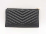 Ysl Saint Laurent Grain De Poudre Monogram Bill Pouch Sd0725ozxsa