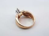 0.92 Cttw Diamond & 14k Yellow Gold Bypass Ring 7.8 Grams Size 6.5 Fw0925lrxzdu