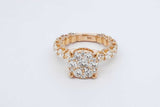 3.96cttw Diamond Ring In 14k Yellow Gold 8.2 Grams Size 7.5 Eb0626oxxzdu