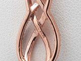 10k Rose Gold Diamond Pendant Necklace 2.8 Grams 22 Inch Eb0326lxzsa