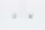 0.9cttw Diamond Stud Screwback Earrings In 14k White Gold 0.8 Grams Eb0926lwxsa