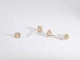 0.50 Cttw Diamond 14k Yellow Gold 0.70 Grams Stud Earrings Aa0425wrzsa