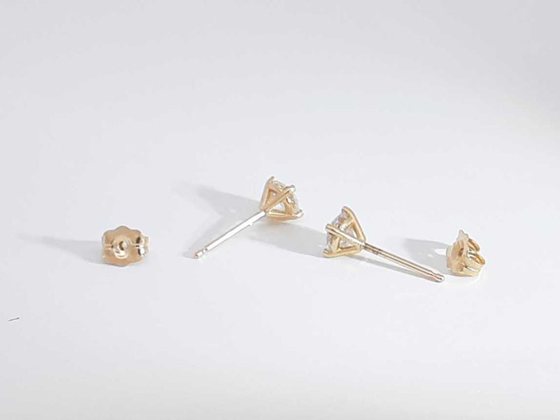 0.50 Cttw Diamond 14k Yellow Gold 0.70 Grams Stud Earrings Aa0425wrzsa