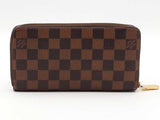Louis Vuitton Zippy Damier Brown Wallet Aa0726wrzsa