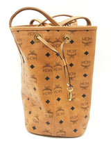 Mcm Visetos Cognac Large Liz Reversible Shopper Tote Sd0326orzdu