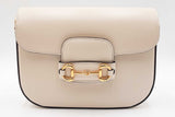 Gucci Horsebit 1955 White Leather Shoulder Bag Sd0526irzdu