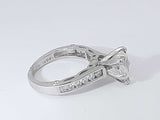 1.60 Cttw Diamond 14k White Gold Ring 4.2 Grams Size 4.5 Aa0625olxzsa