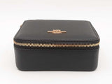 Coach Black Leather Travel Jewelry Case Sd1225ozsa