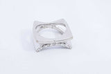 Approx. 0.24ctw Diamond Ring In 18k White Gold 9.1 Grams Size 5.5 Eb1124pwrsa