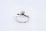 Pearl & Diamond Ring In 18k White Gold 2.9 Grams Size 6.25 Eb0624lrxsa