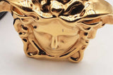 Versace Leather Reversible Belt Gold Tone Medusa Buckle Size 110/44 Eb0626lxzsa