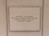 Marc Jacobs The Medium Tote Bag In Gray Pebbled Leather Fw1026lcrdu