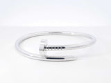 Cartier Juste Un Clou Bracelet In 18k White Gold 33.4 Grams Size 16 Fw0826woxzdu