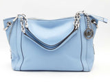 Michael Kors Dakota Medium Leather Shoulder Bag Blue Aa0726orsa