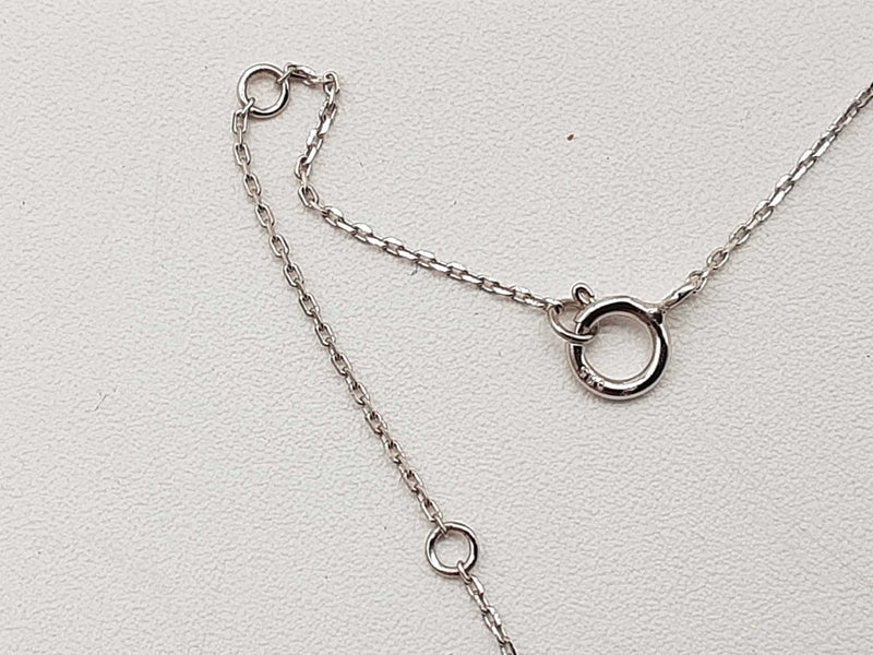 1.20 Cttw Lab Grown Diamonds 14k White Gold 2.1g Necklace 18 In Do1225rrxde