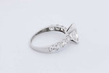 3.69cttw Lab Grown Diamond Ring In 18k White Gold 2.6 Grams Size 7 Eb0526orxdu