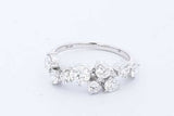 1.13cttw Lab Grown Diamond Ring 14k White Gold 3.06 Grams Size 6.75 Eb0726icrde