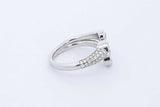 1.26cttw Lab Grown Diamond Ring In 14k White Gold 5.33 Grams Size 7 Eb0726llxzde